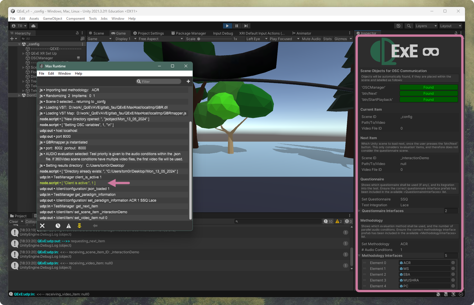 Step 3 of Unity setup.